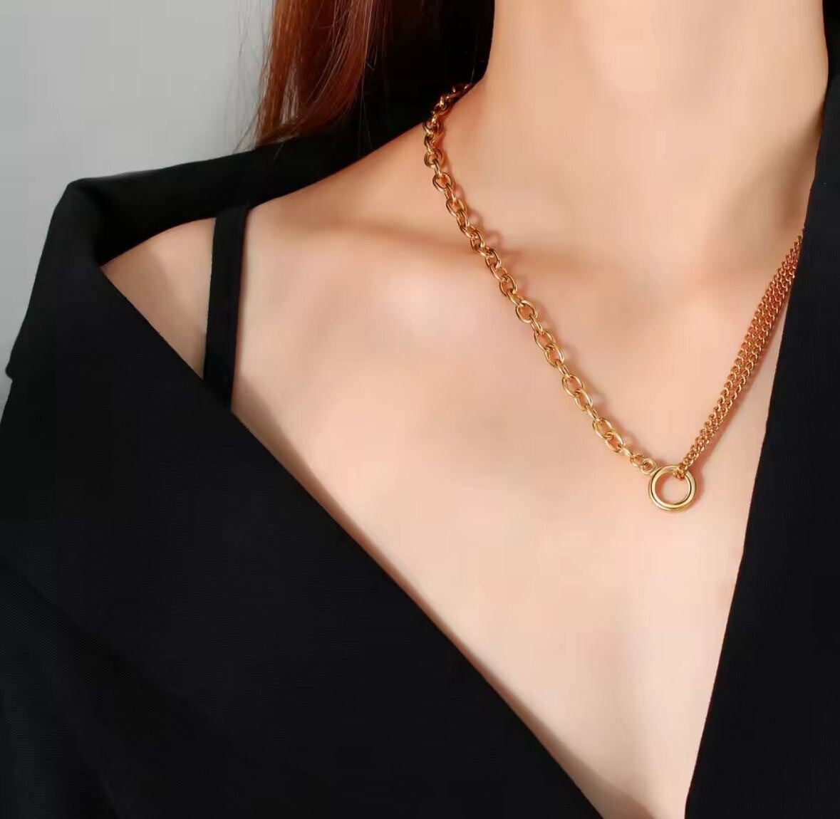 Stainless steel combinatie ketting