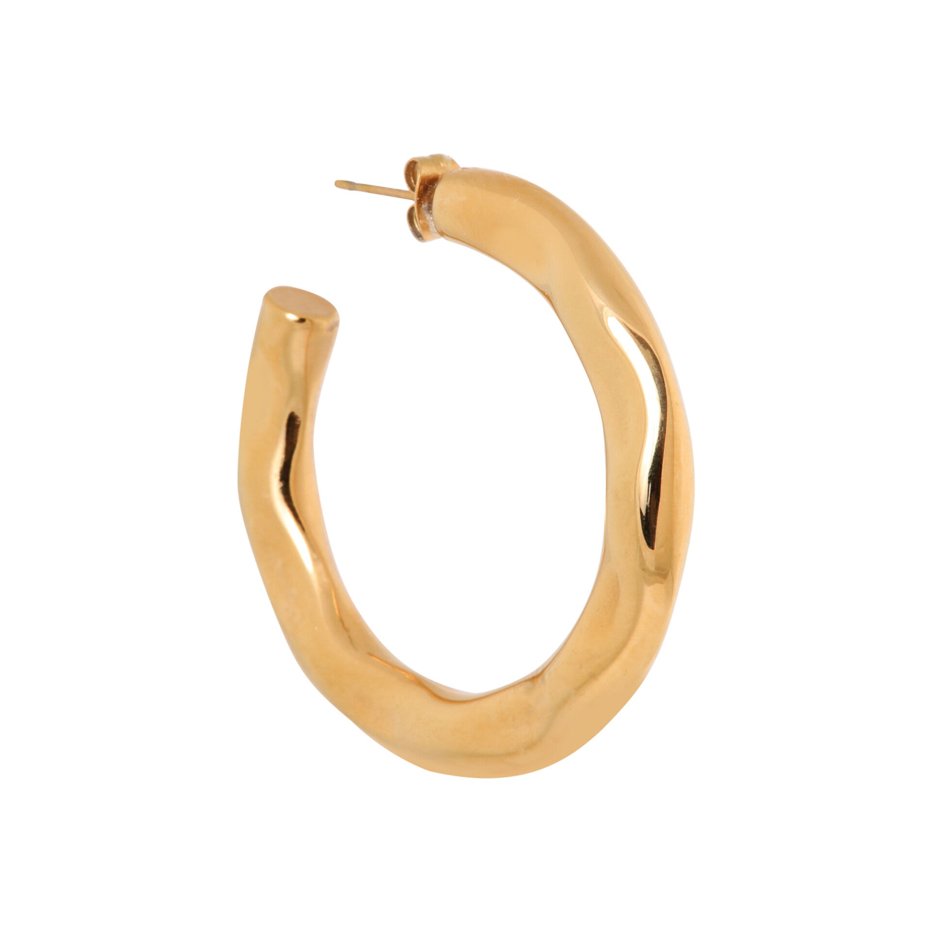 Label Kiki - Rough hoop gold