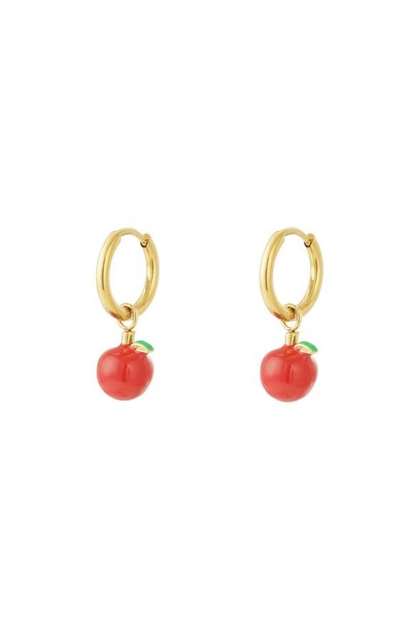 Fruit jewelry appel oorbellen