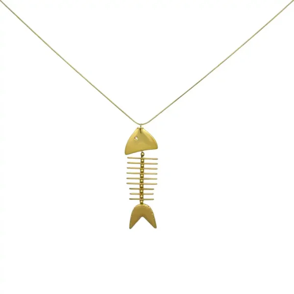Wavey fish lange ketting