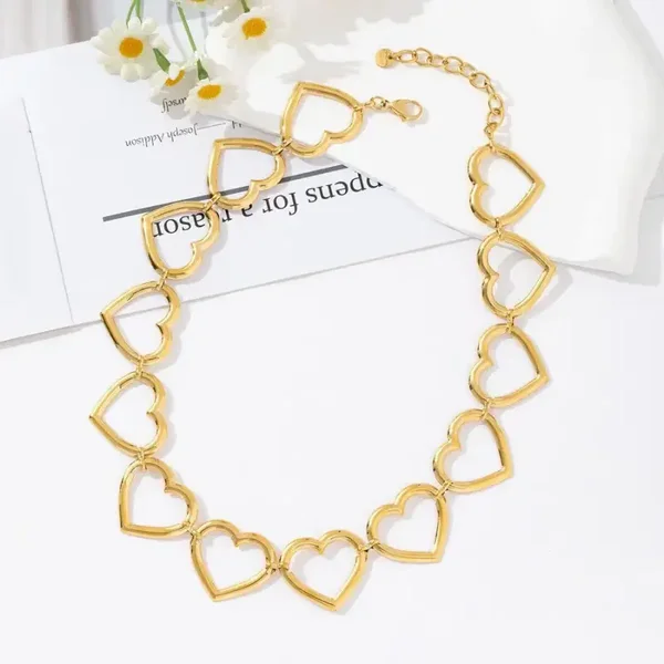 Statement open hart ketting