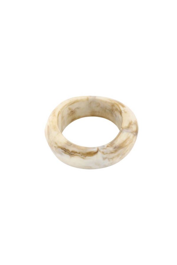 Acryl bangle armband white