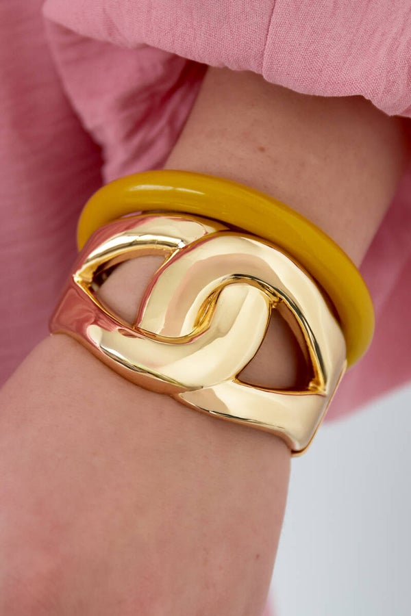 Stainless steel -Bold knot bangle