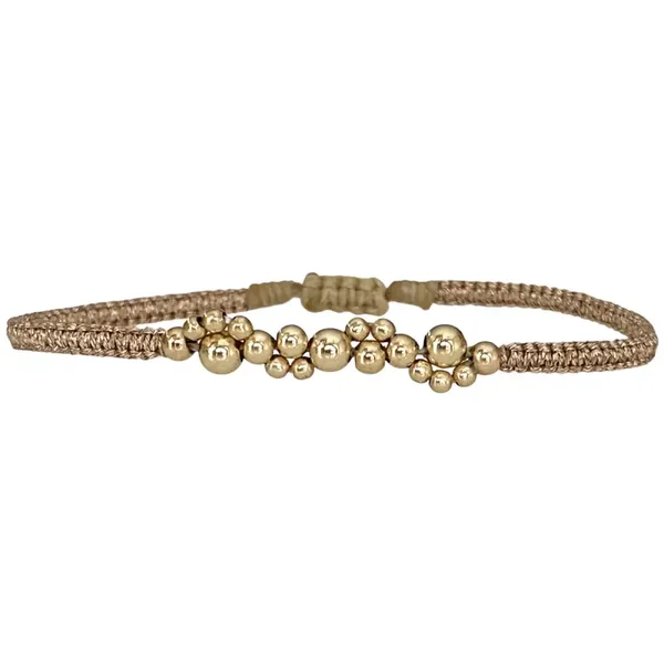 LeJu - Handmade Bubble Bracelet In Gold Tones
