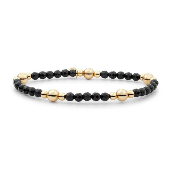 Bracelet | Bold Mix - Gold of Silver - in 10 verschillende natuurstenen