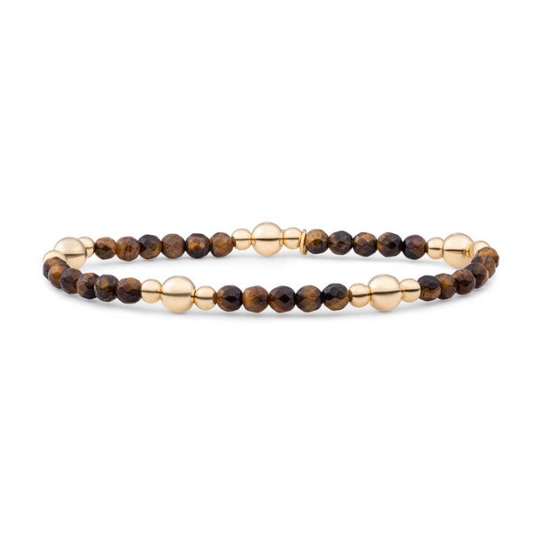 Bracelet | Bold Mix - Tiger Eye | Gold of Silver