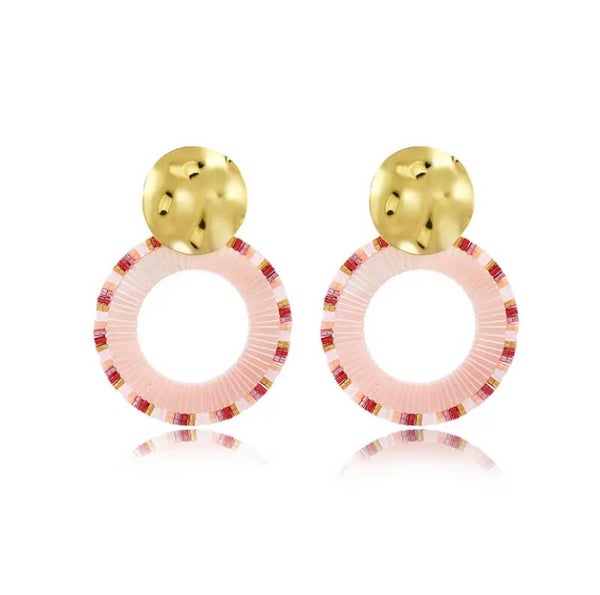 Oorbellen statement miyuki kraaltjes rose