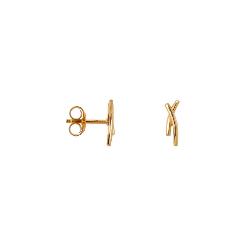 Label Kiki - Earring curved gold