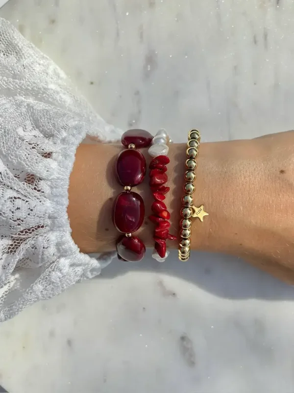 Flem the Label - Bracelet Saar bordo