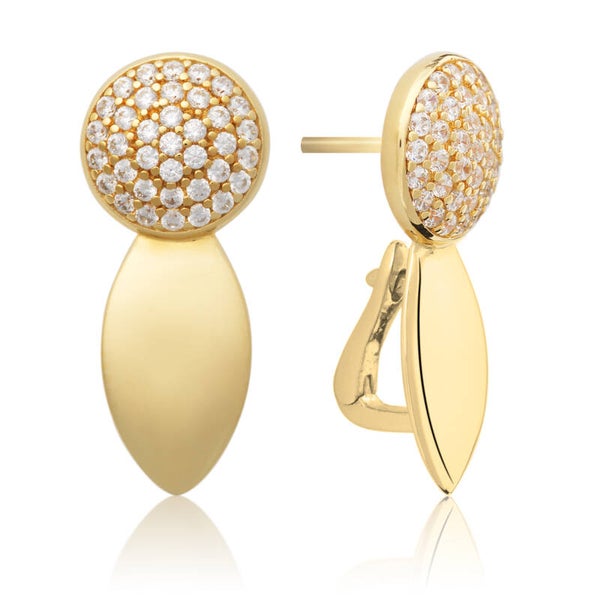 The Core earrings CZ / Goudkleurig