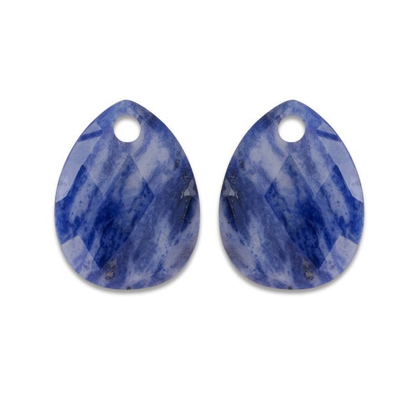 Afterglow Quartz oorbel - edelstenen - Sodalite