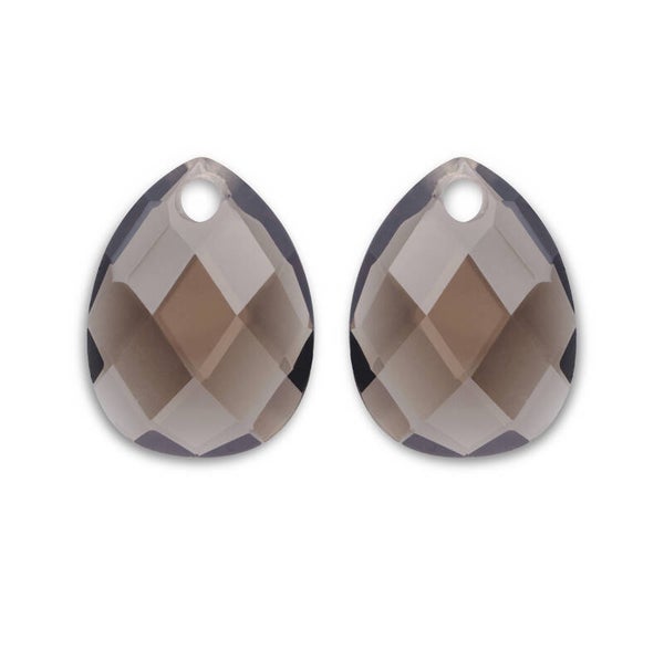 Afterglow Quartz oorbel - edelstenen - Smokey Quartz