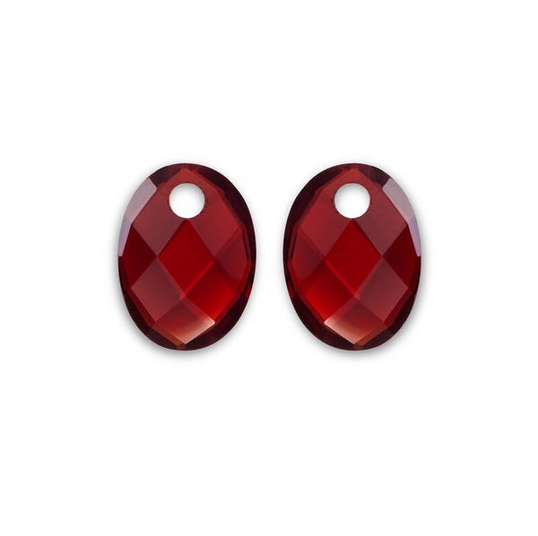 Medium Oval quartz oorbel - edelstenen - Ruby Quartz