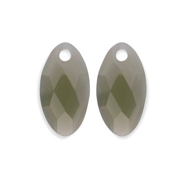 Leaf Quartz oorbel - edelstenen - Lime Jade