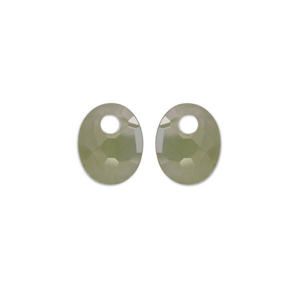 Small Oval Quartz - edelstenen - Lime Jade