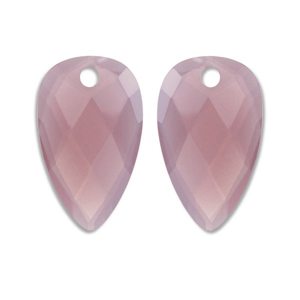 Blossom Quartz oorbel - edelstenen - Pink Opalite