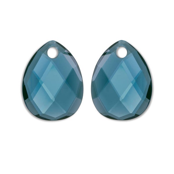 Afterglow Quartz oorbel - edelstenen - Ocean Topaz Quartz