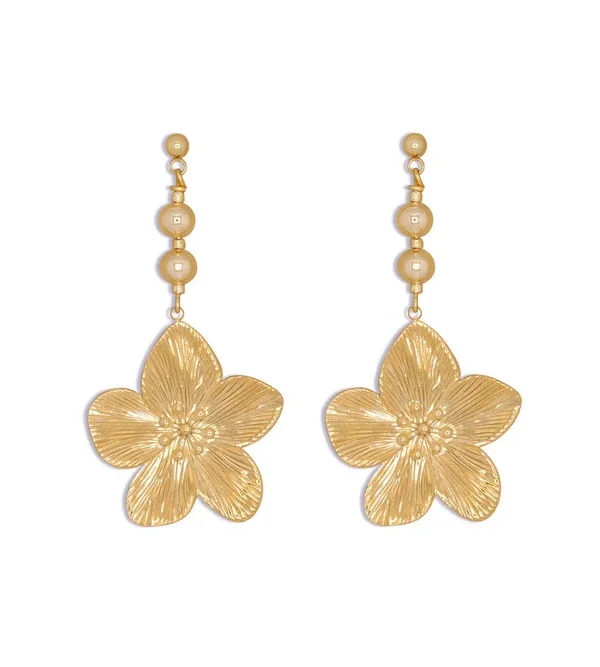 Le Veer - Golden Flower earrings