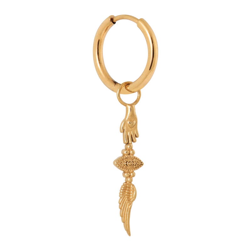 Label Kiki - Earring eyecatcher hoop gold