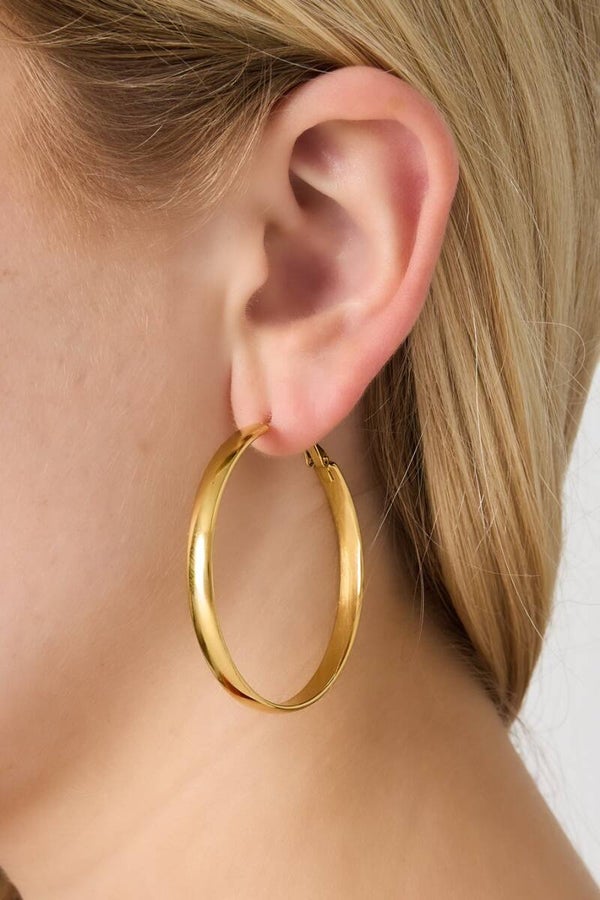 Basic Hoop earrings thick Medium