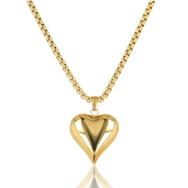 My Bendel - Necklace Gold with 17 mm Heart Charm