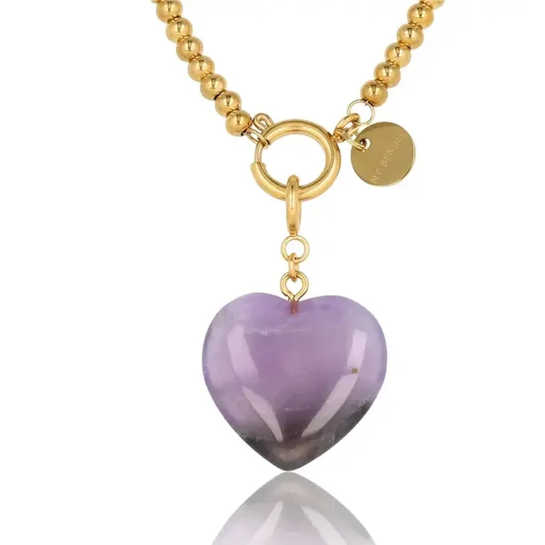 My Bendel - Necklace Amethyst Heart