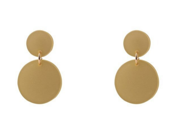 Oorbellen Like! Jewellery -goud met resin goud kleur