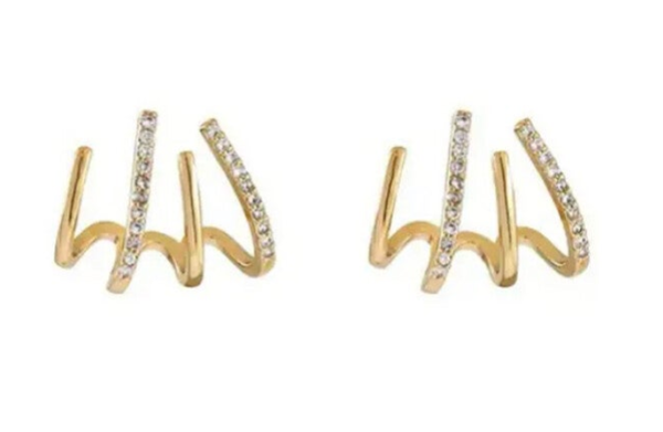 Oorbellen stainless steel goudplated in diverse maten en vormen