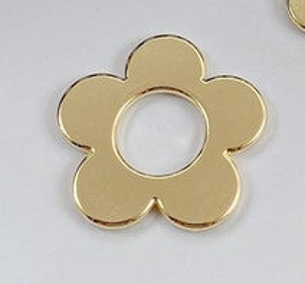 Rvs bloemen donut - diameter 23 mm