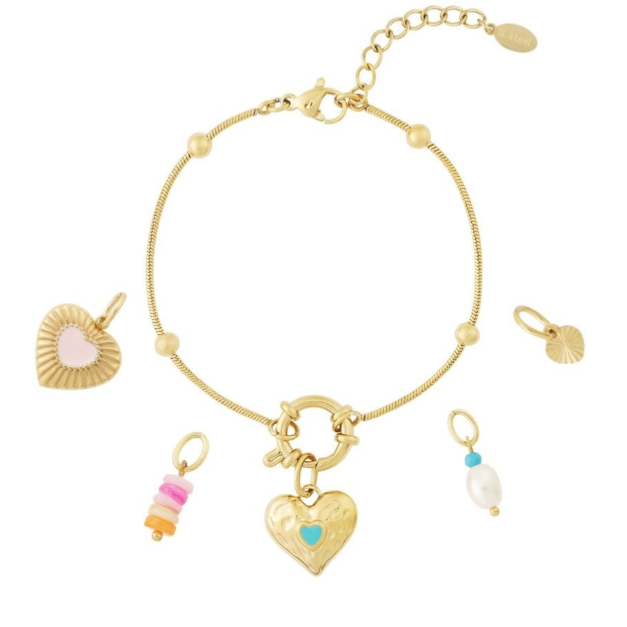 Heart & Pearl DIY armband