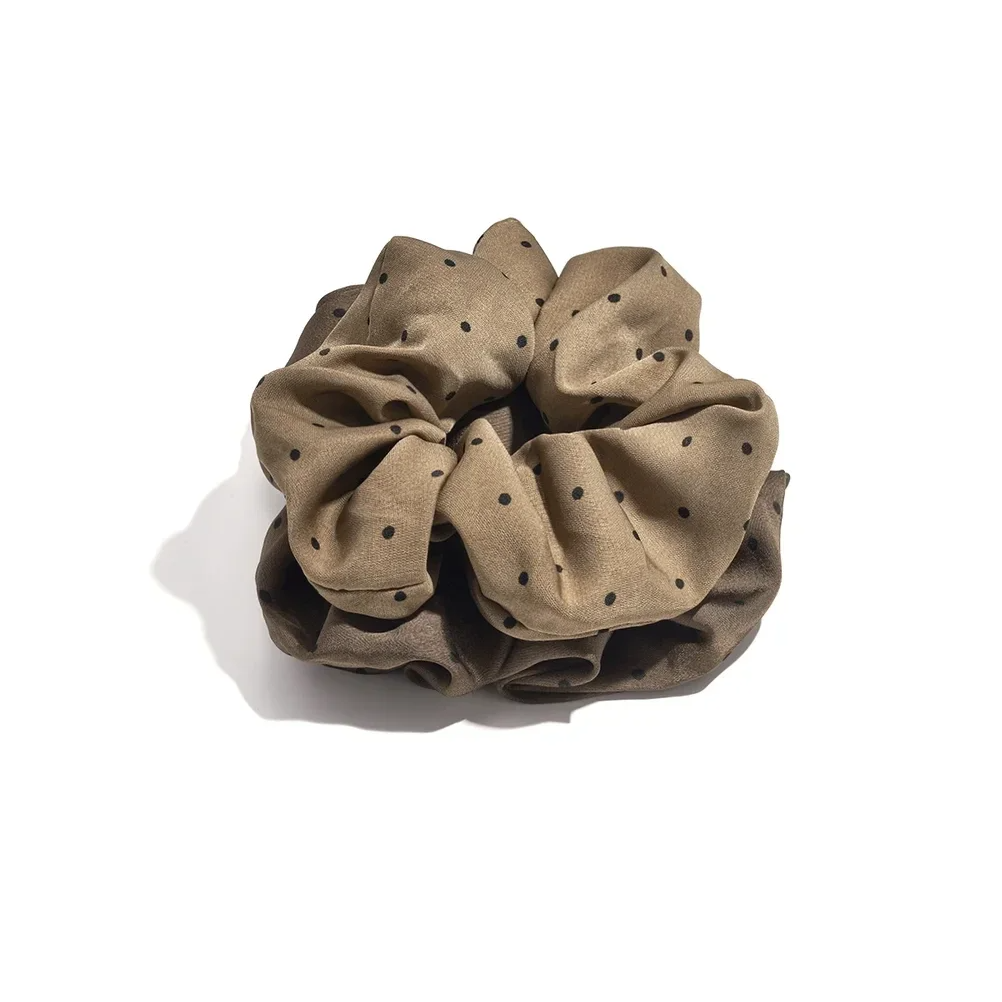 Scrunchie polka dots bruin