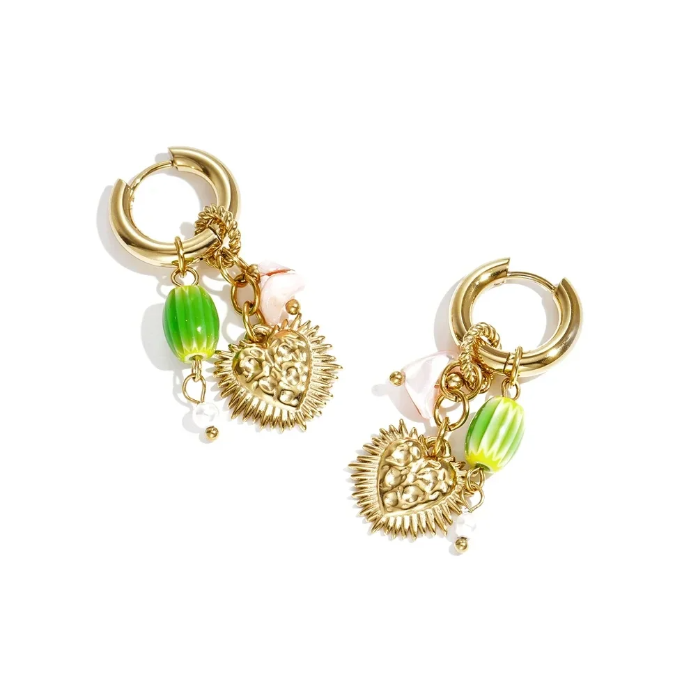 Stainless steel - oorbellen bedels