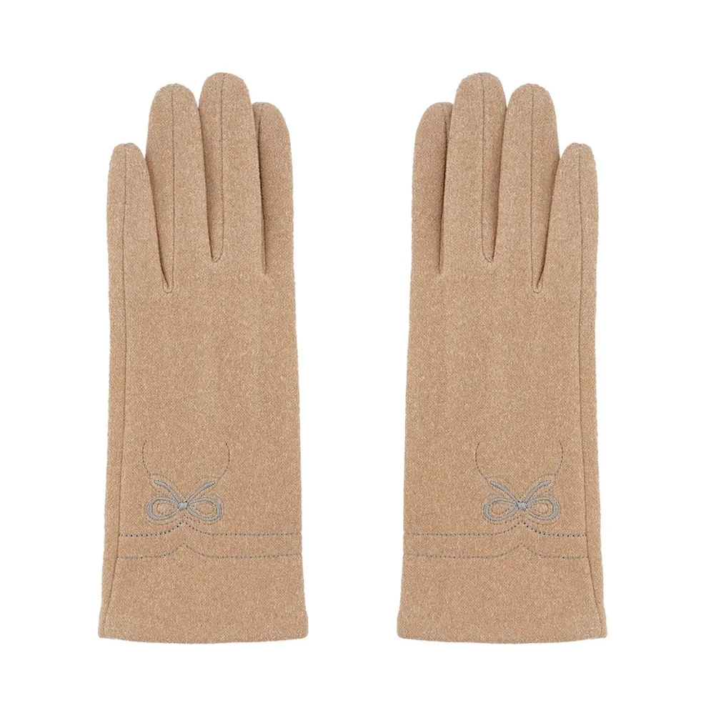 Handschoenen Delicate bow - Beige