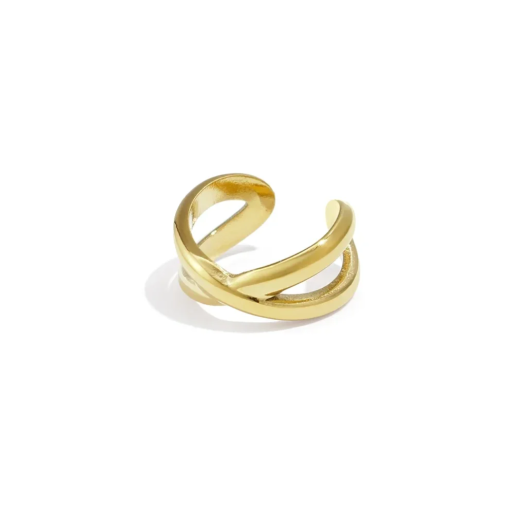 Stainless steel Earcuff - Cross