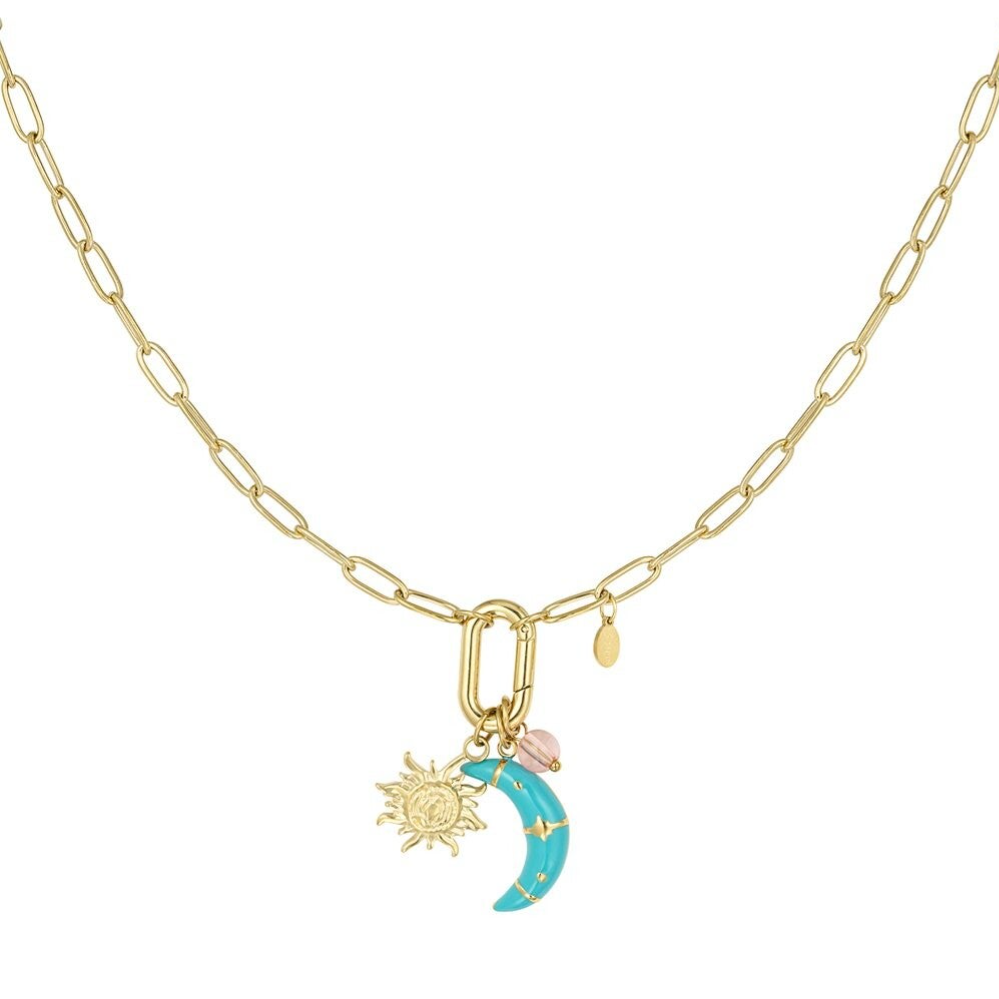 Stainless steel bedelketting Moonlight Magic