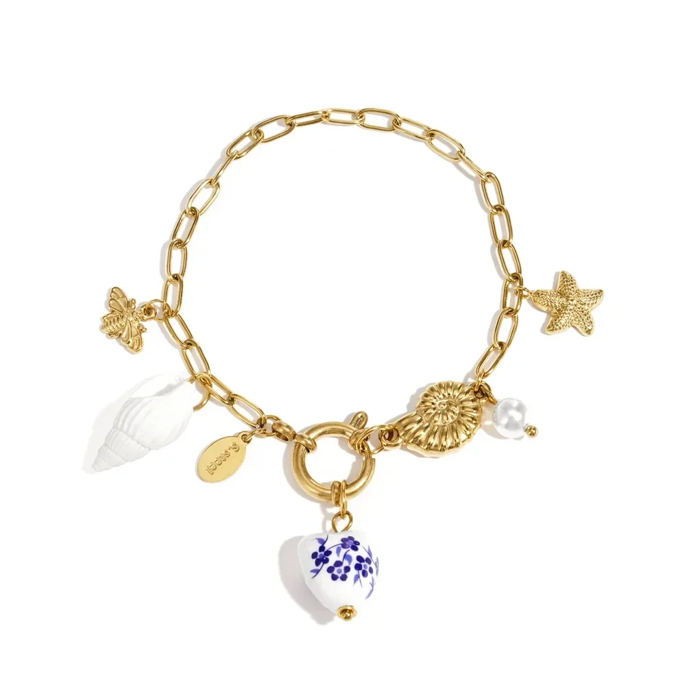 Stainless steel - armband bedel amsterdam