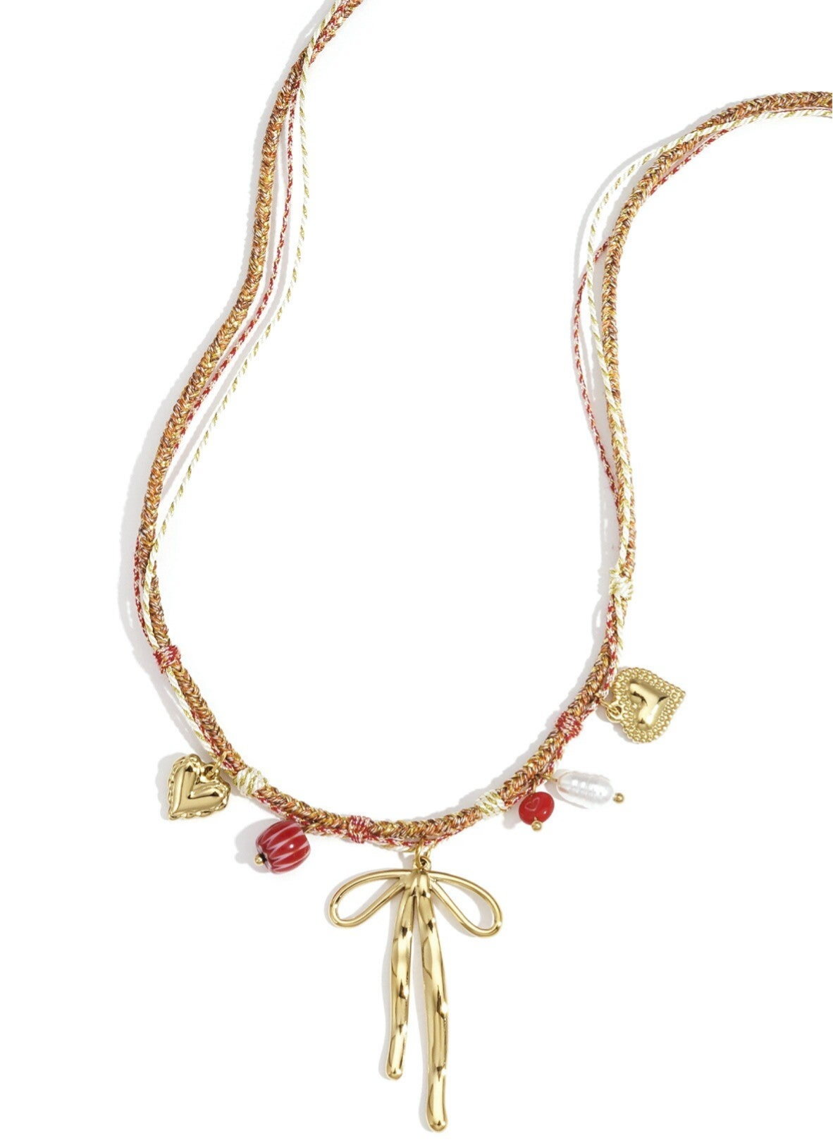 Stainless steel ketting met bedels