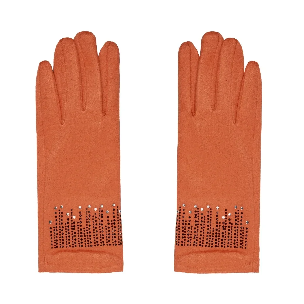 Handschoenen steentjes - Oranje