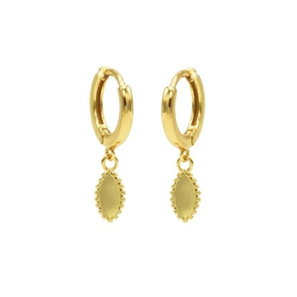Karma Jewerly - Hinged Hoops Pointy Oval