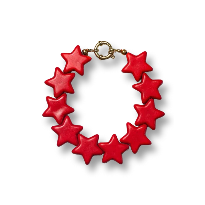 Bonnie studios - Bracelet Star red