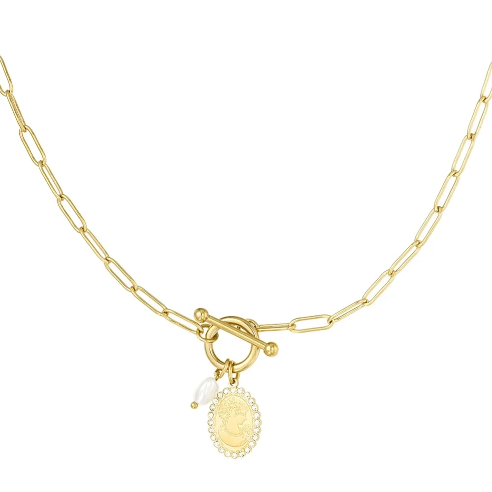 Stainless steel bedelketting Classy Lady