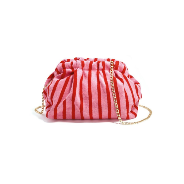 Crossbody tas met strepen roze