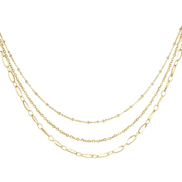 Stainless steel tripple schakelketting