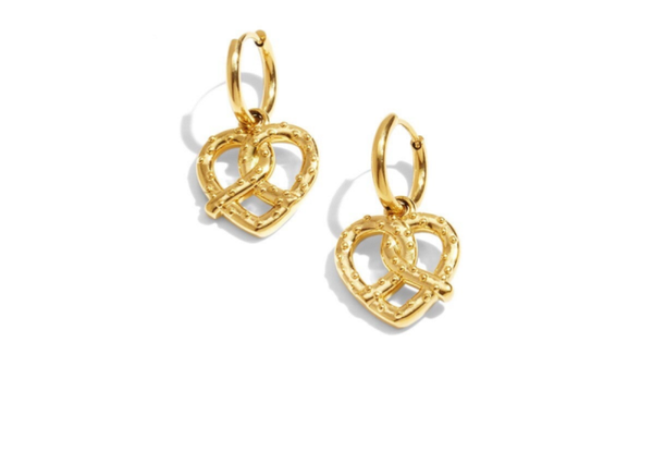 Stainless steel oorbellen Salty lover