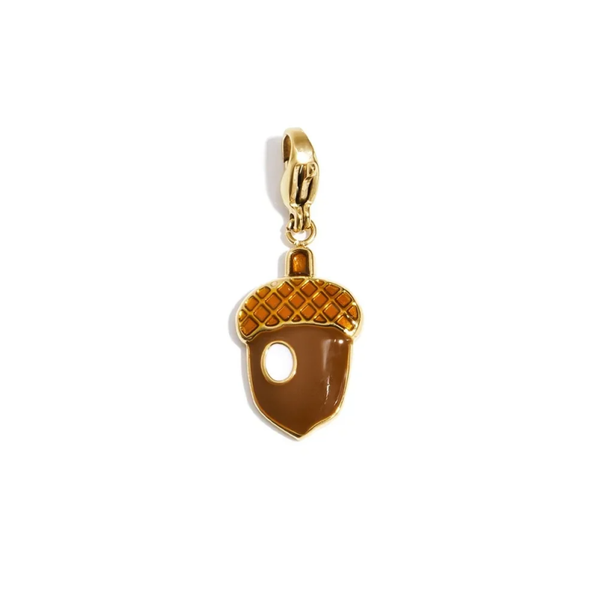 DIY - Stainless steel bedel - bruine eikel