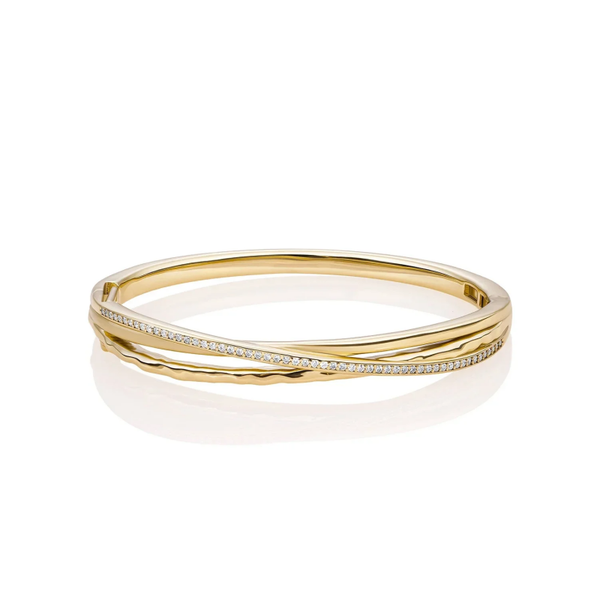 Uneven Bangle gold plated - goud of zilver
