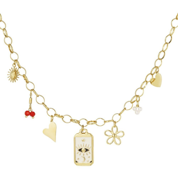 Stainless steel Bedelketting Enchanted elegance