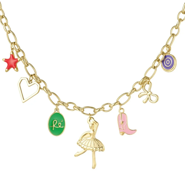 Stainless steel Bedelketting Twinkle Charms