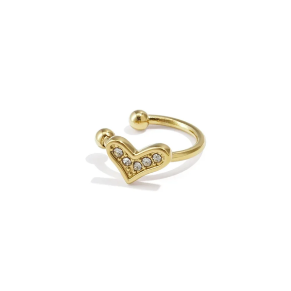Stainless steel Earcuff -Bloem