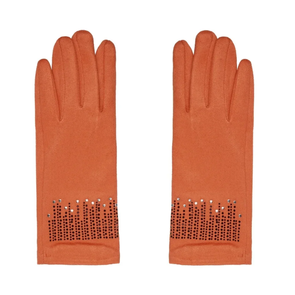 Handschoenen steentjes - Oranje
